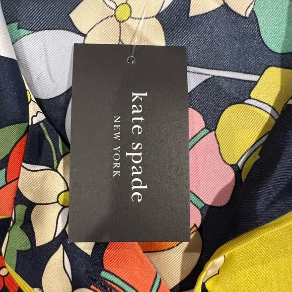 Kate Spade Flower Bed Twill Shirt in Blazer Blue (S) - Picture 12 of 13